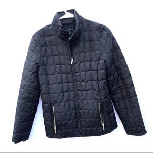 J Crew XS black puffer jacket quilted coat